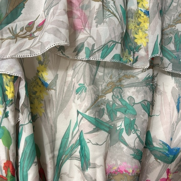 Ted Baker Timoxa Printed Ruffle Dress Ted size 4 or US 10 - Picture 4 of 8